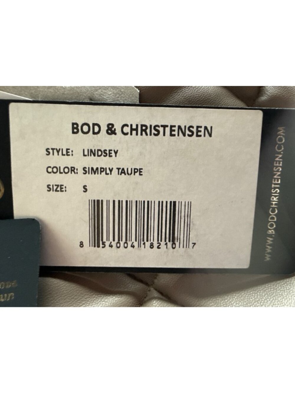 Bod & Christensen Women's Leather Puffer Jacket Quilted Size Small New with Tag - Picture 8 of 9